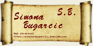 Simona Bugarčić vizit kartica